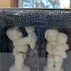Department 56 Snowbabies with Cream and White Suits